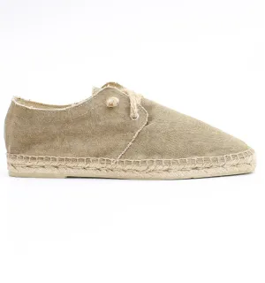 Espadrilles kaki à lacets - Espadrilles - Espadrilles kaki - Espadrilles homme