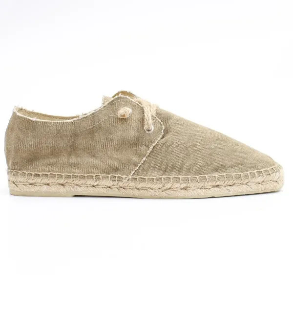 Espadrilles kaki à lacets - Espadrilles - Espadrilles kaki - Espadrilles homme