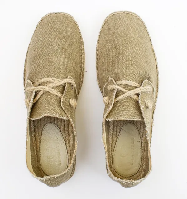 Espadrilles kaki à lacets - Espadrilles - Espadrilles kaki - Espadrilles homme