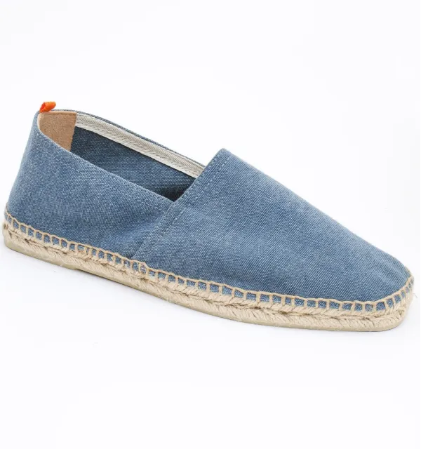 Espadrilles bleu denim - Espadrilles homme - Espadrilles bleu - Espadrilles