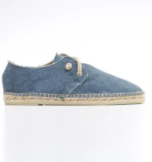 Espadrilles bleu denim avec lacets - Espadrilles - Espadrilles homme