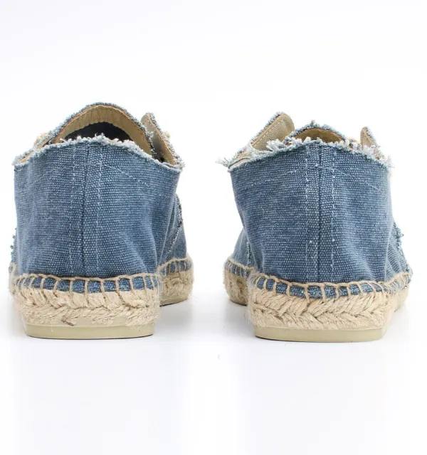 Espadrilles bleu denim avec lacets - Espadrilles - Espadrilles homme