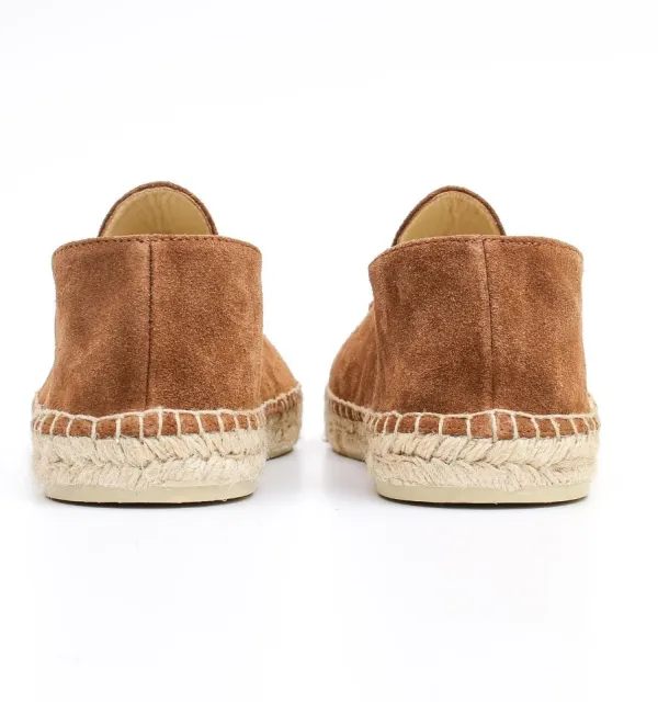Espadrilles en daim camel - Espadrilles daim - Espadrilles