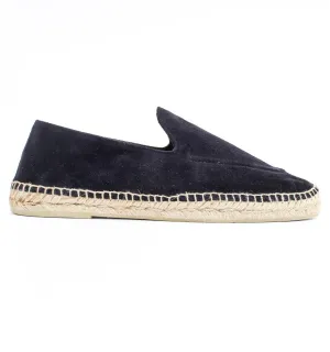 Espadrilles en daim bleu marine -Espadrilles en daim - Espadrilles bleu marine - Espadrilles