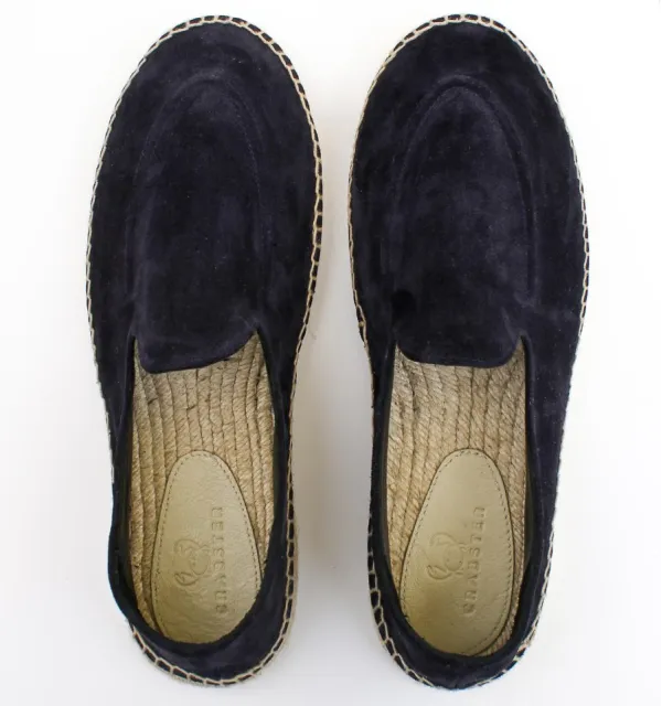 Espadrilles en daim bleu marine -Espadrilles en daim - Espadrilles bleu marine - Espadrilles