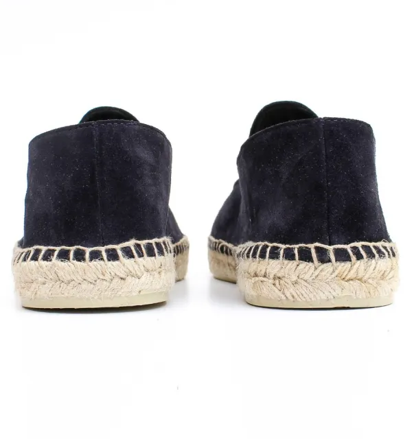 Espadrilles en daim bleu marine -Espadrilles en daim - Espadrilles bleu marine - Espadrilles