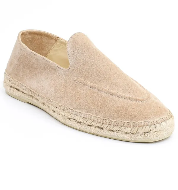 Espadrilles en daim beige - Espadrilles en daim - Espadrilles beige - Espadrilles