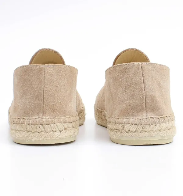 Espadrilles en daim beige - Espadrilles en daim - Espadrilles beige - Espadrilles