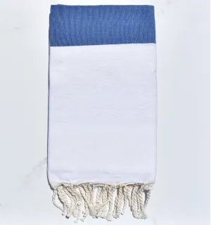 Fouta Monte Carlo Bleu - Fouta à rayures - Serviette de plage 2
