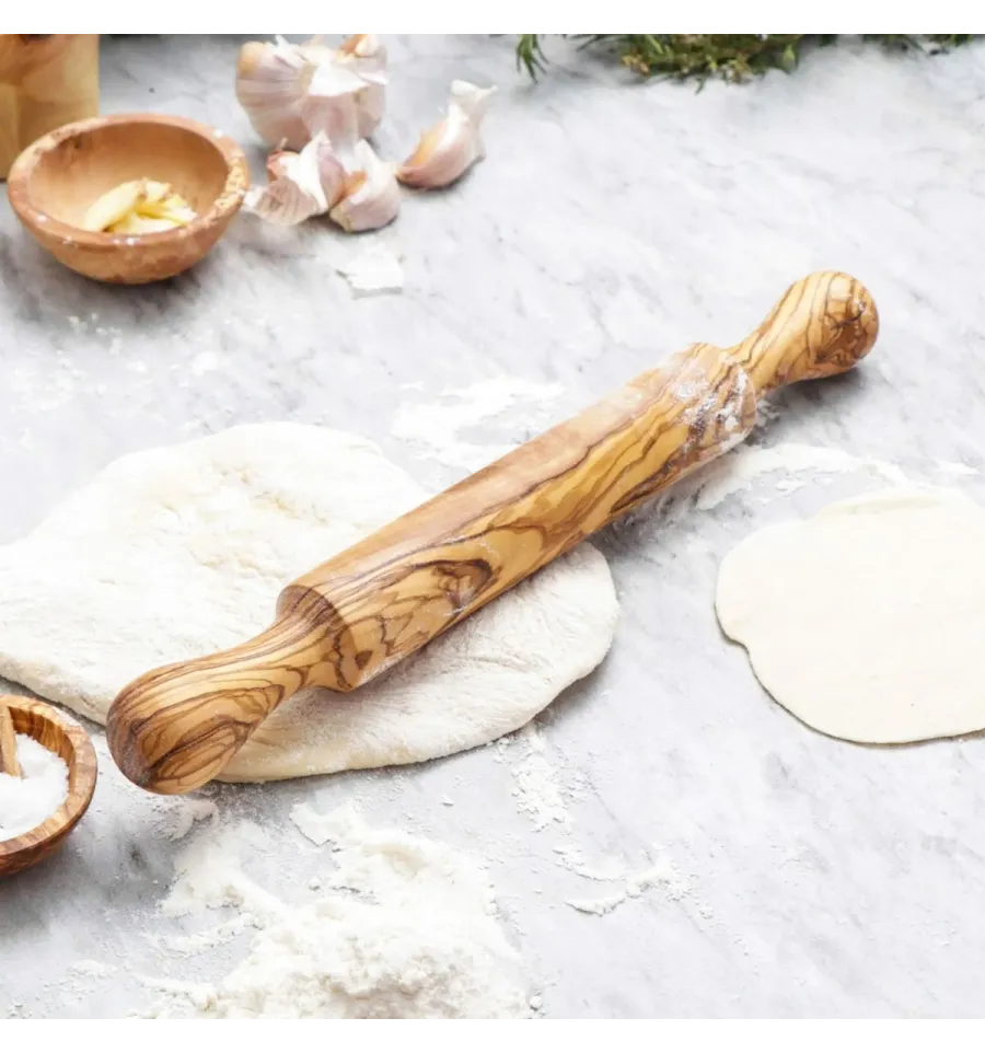 Rouleau à pâtisserie avec poignée en bois - Ustensiles de cuisine