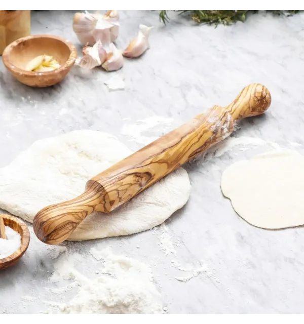 Rouleau à pâtisserie avec poignée en bois - Ustensiles de cuisine