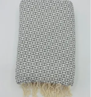 Jeté de canapé papillon gris foncé - Jeté de canapé