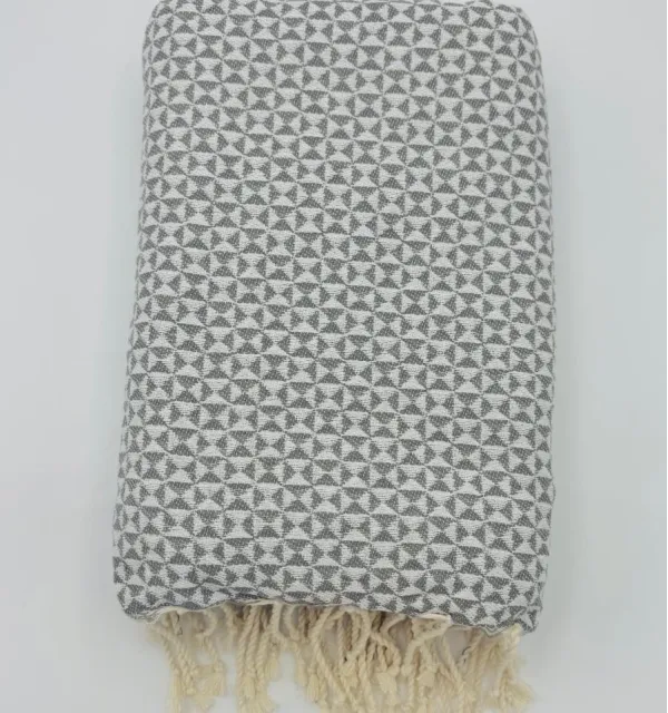 Jeté de canapé papillon gris foncé - Jeté de canapé