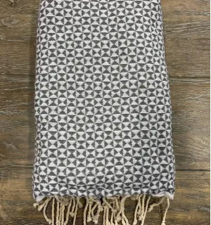 Jeté de canapé papillon gris - Jeté de canapé