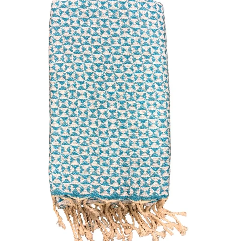 Jeté papillon bleu azur - Jeté de canapé