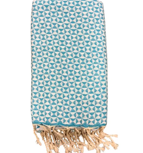 Jeté papillon bleu azur - Jeté de canapé