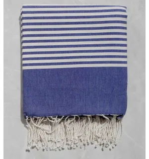 Jeté lapis lazulli avec rayures 