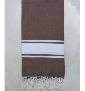 JETé marron bande blanche 