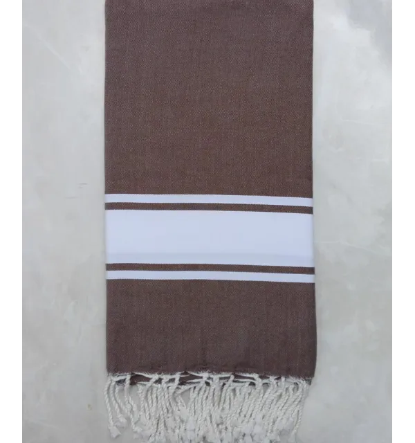 JETé marron bande blanche 