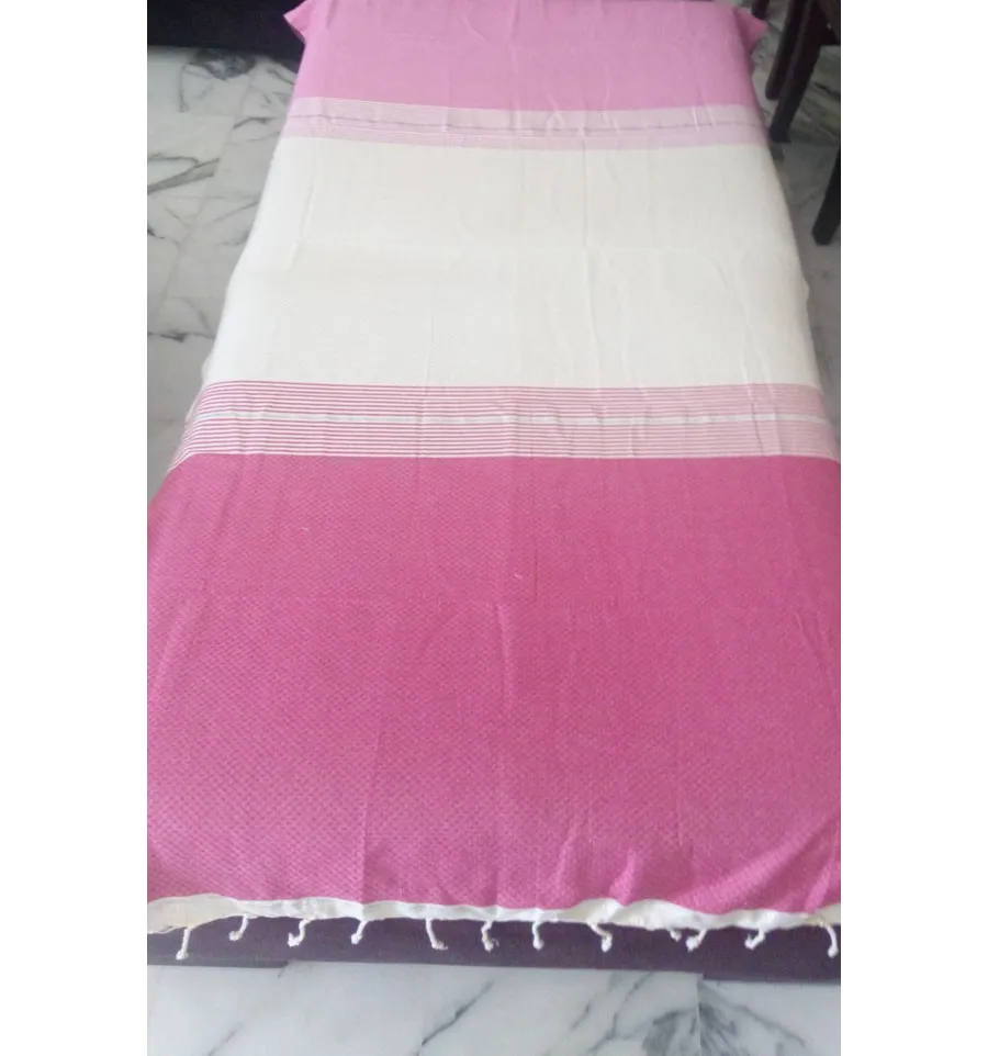 FOUTA Lurex nid d'abeille 3 couleurs 