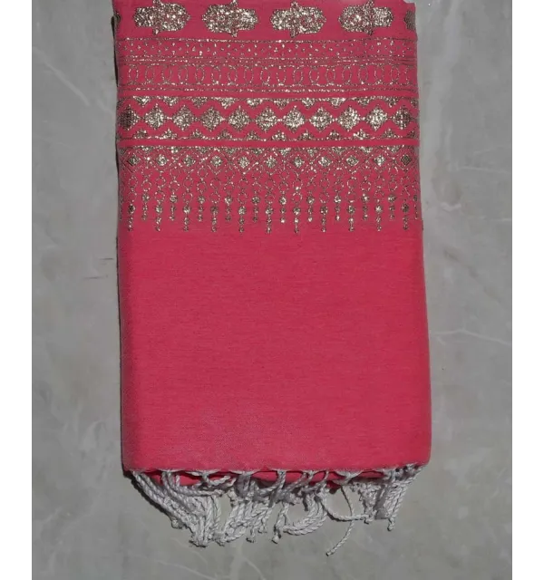 Fouta khomsa rose incarnadin 1.45m*2.4m 