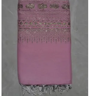 Fouta khomsa rose bonbon 1.45m*2.4m 