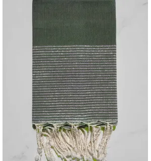 FOUTA Lurex plate vert véronèse 