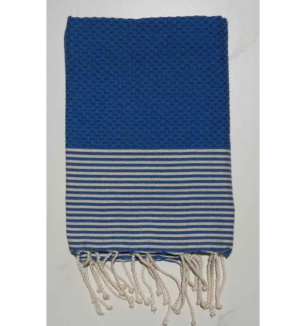 Enfant Nid d'abeille bleu klein 