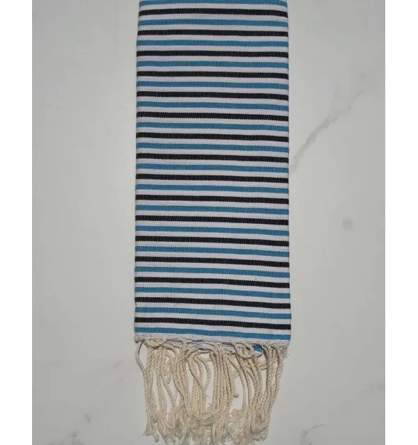 Enfant ziwane bleu azur, noir et blanc 