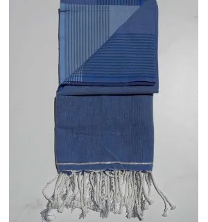 Paréo 3 nuances bleu 