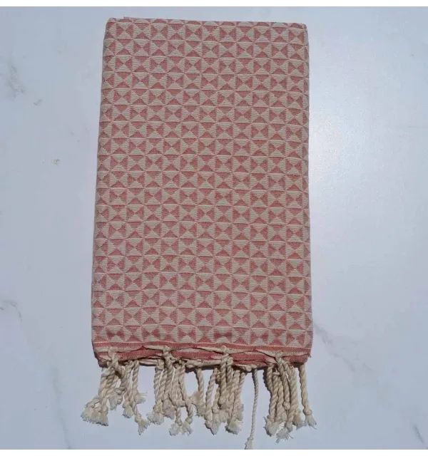 Fouta papillon rose 
