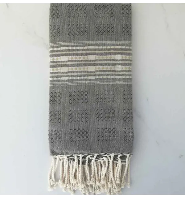 Fouta thalasso vert véronèse et vert armée 