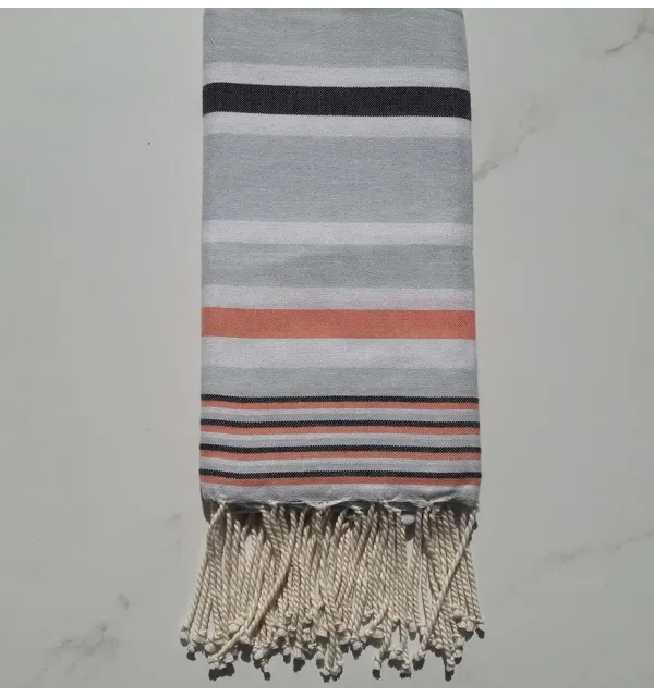 Fouta Dina azurin avec rayures 