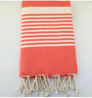 Fouta arthur rose corail 