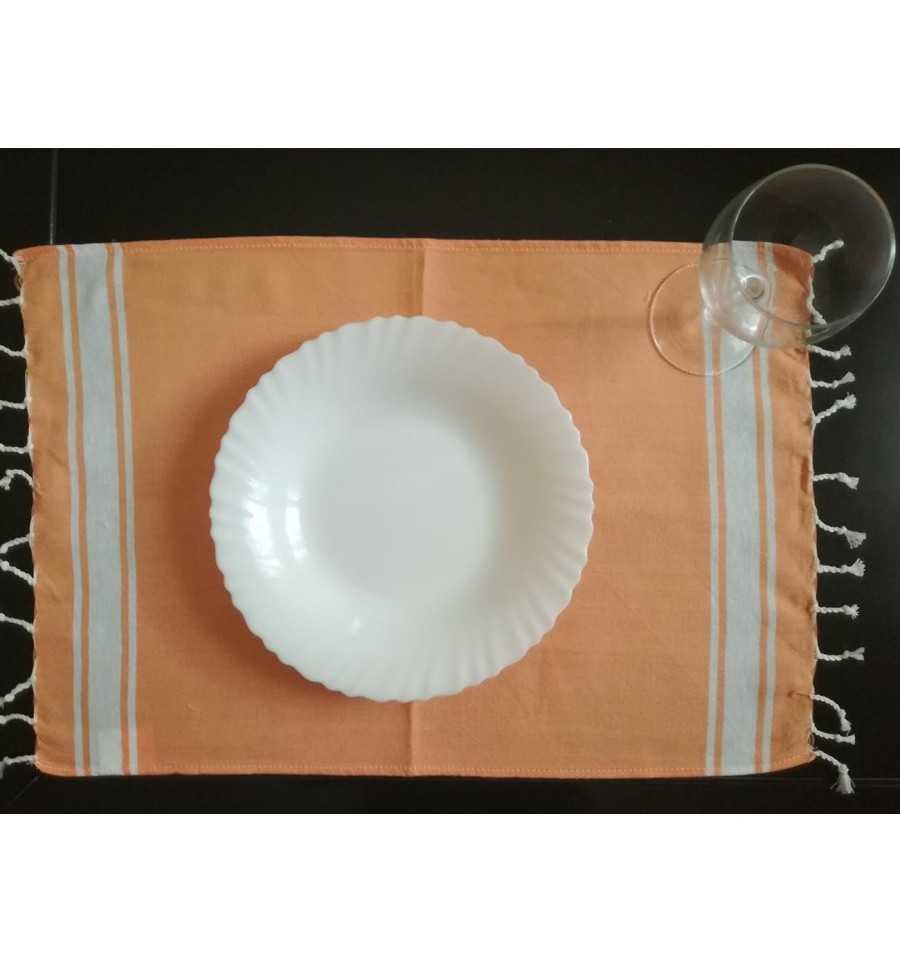 Mini fouta plate mandarine