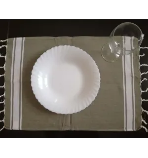 Mini fouta plate vert militaire 