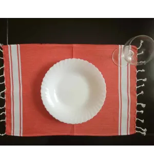 Mini fouta plate rouge 