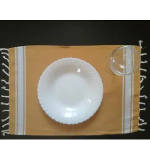 Mini fouta plate moutarde - 2 2
