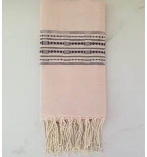 Fouta thalasso rose dragée