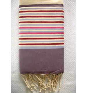 Fouta Plate ziwane violet