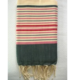 Fouta ziwane 5 couleurs bleu marine