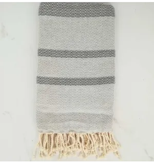 Chevron gris et gris moyen 