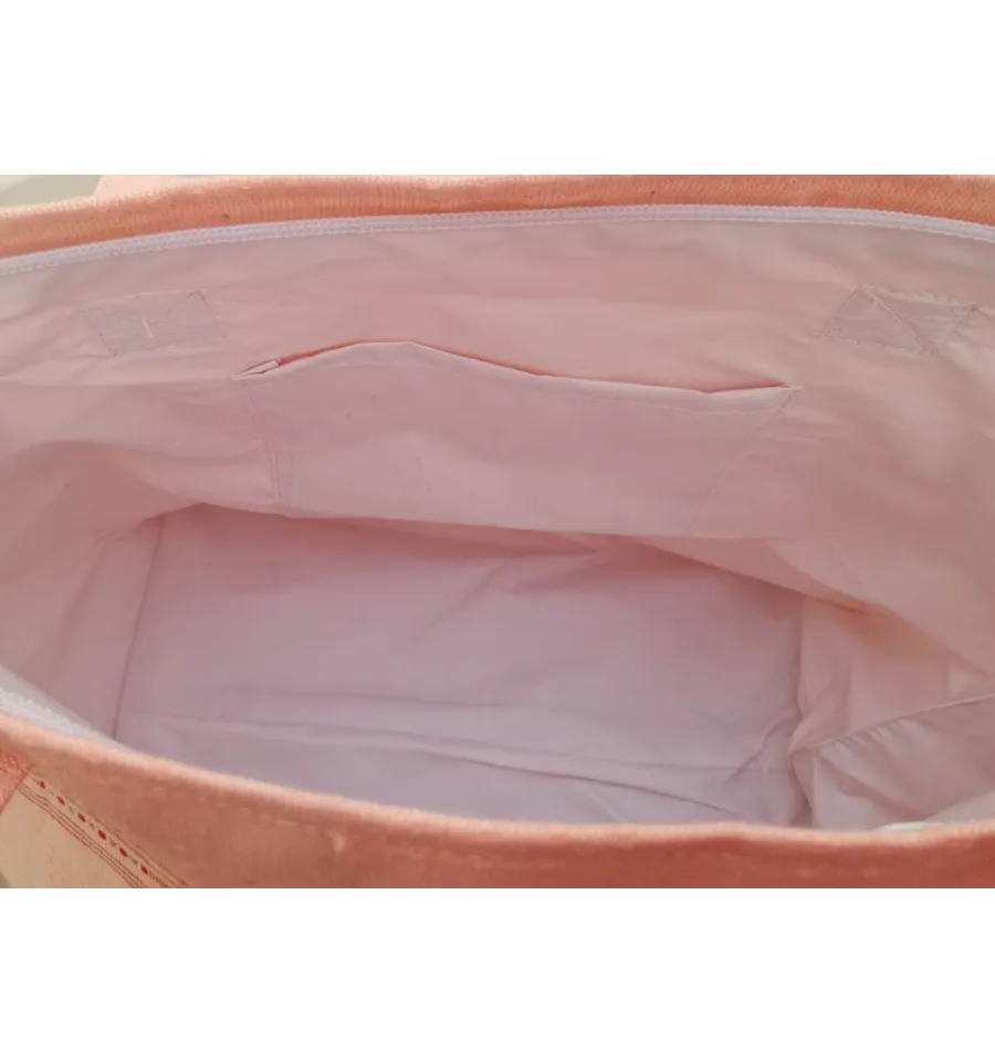 Sac de plage fouta thalasso capucine 