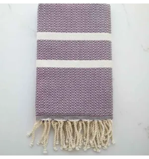 Fouta Chevron violet 