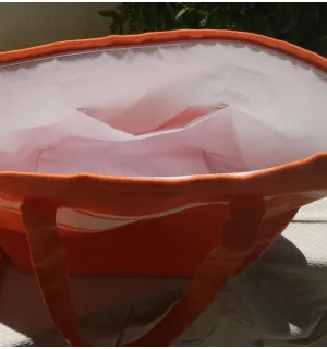 Sac de plage fouta orange Fouta Tunisia - 2 2