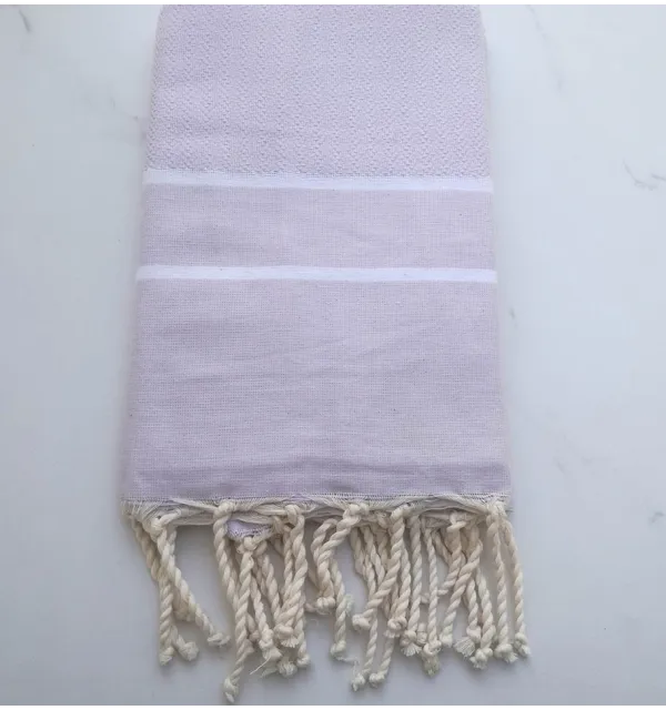 Fouta Chevron parme 