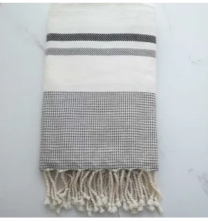 Chevron blanc, ardoise et gris moyen