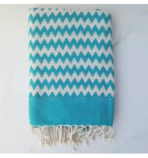 Fouta zigzag canard 