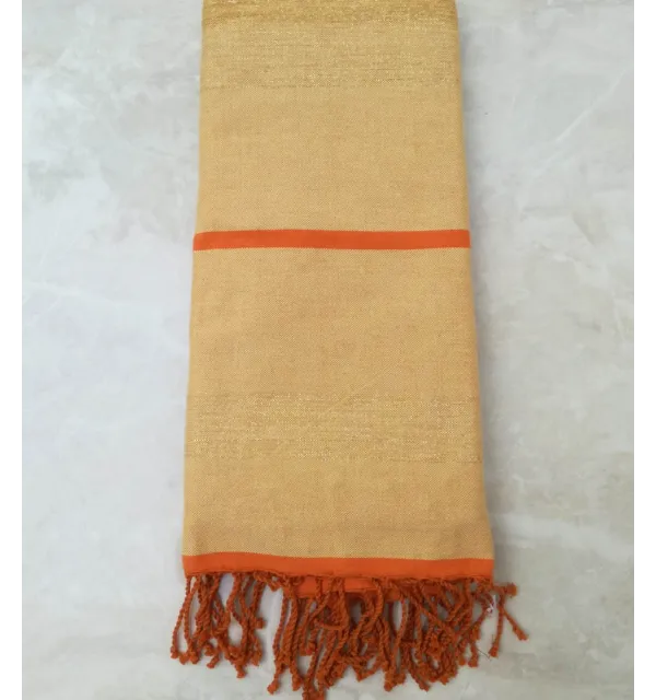 Jeté jaune et orange 1.5m*2.5m 