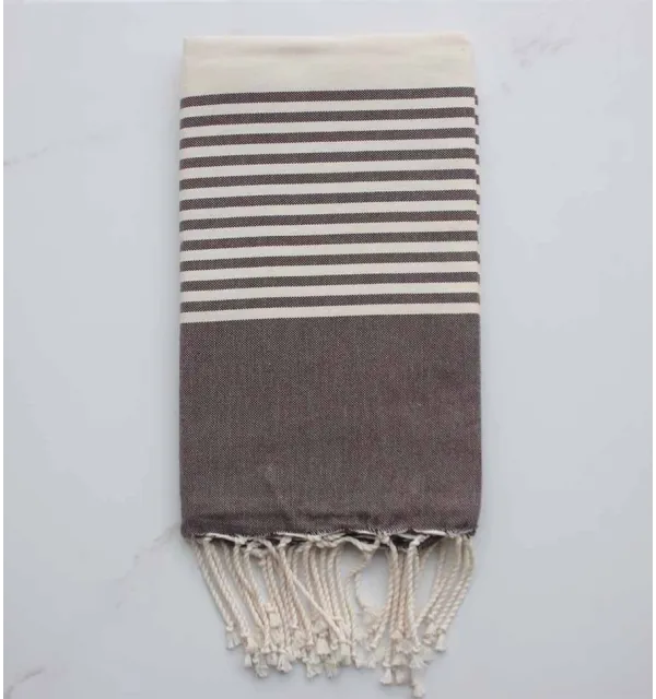 Fouta arthur marron taupe 